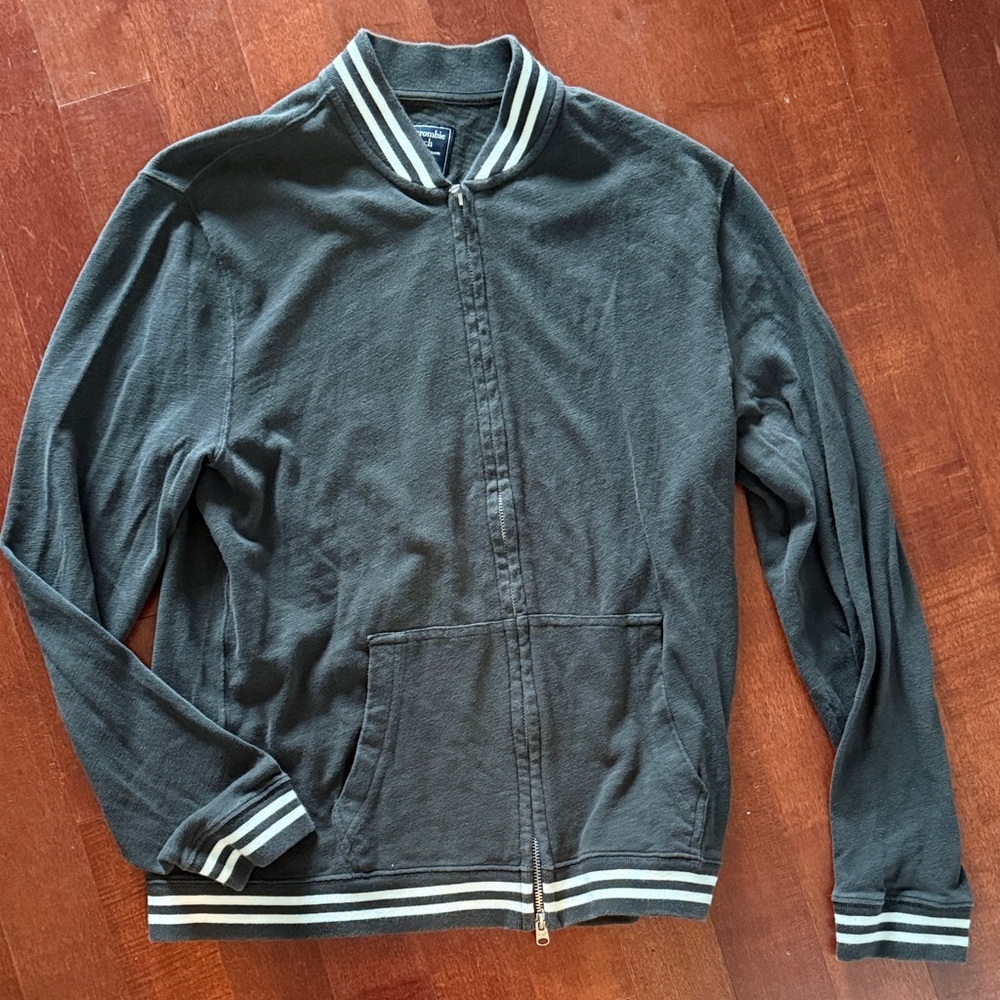 Abercrombie & Fitch Dark Gray Bomber Jacket